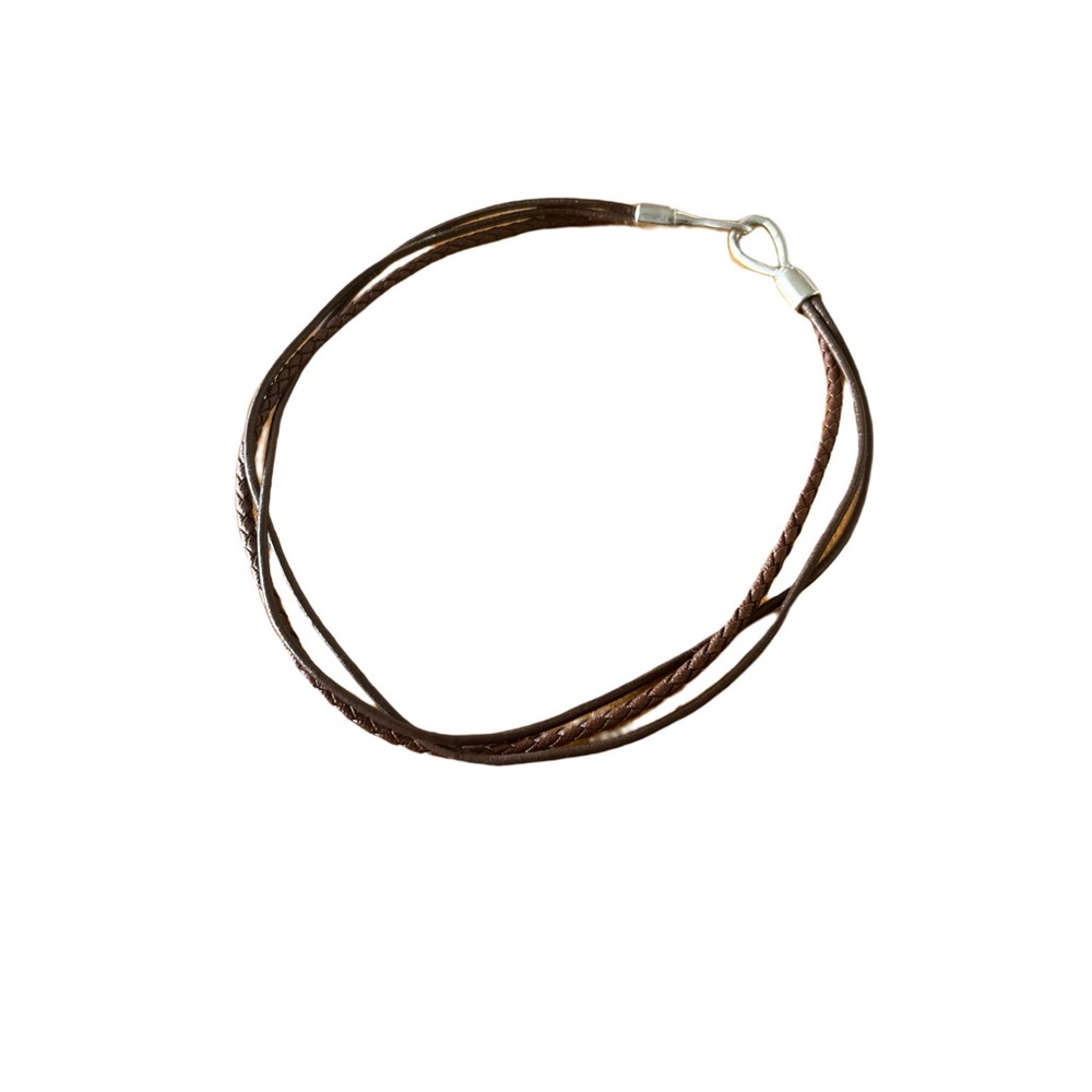 Leather Strand Necklace NWOT